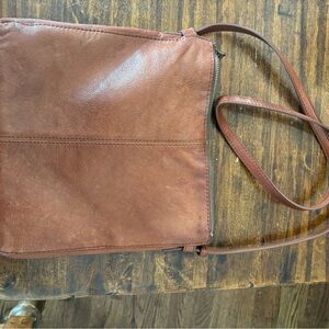 Brown Leather Crossbody Bag